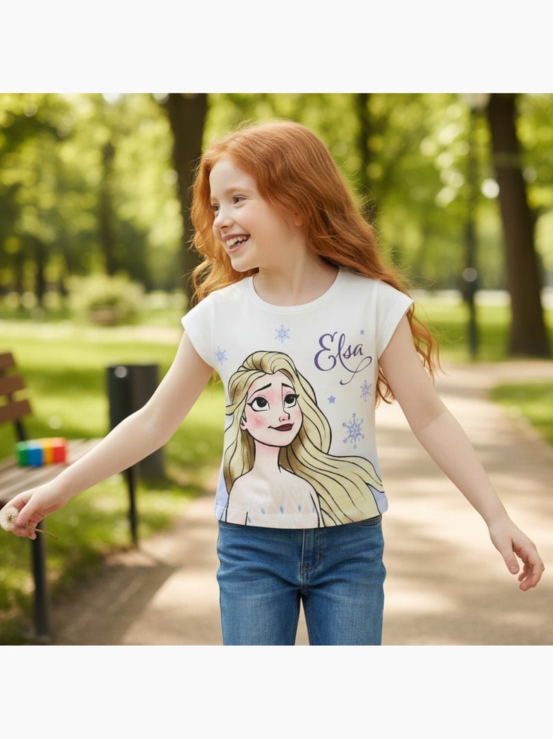 Disney - T-shirt a maniche corte bambina Beige - Kiabi