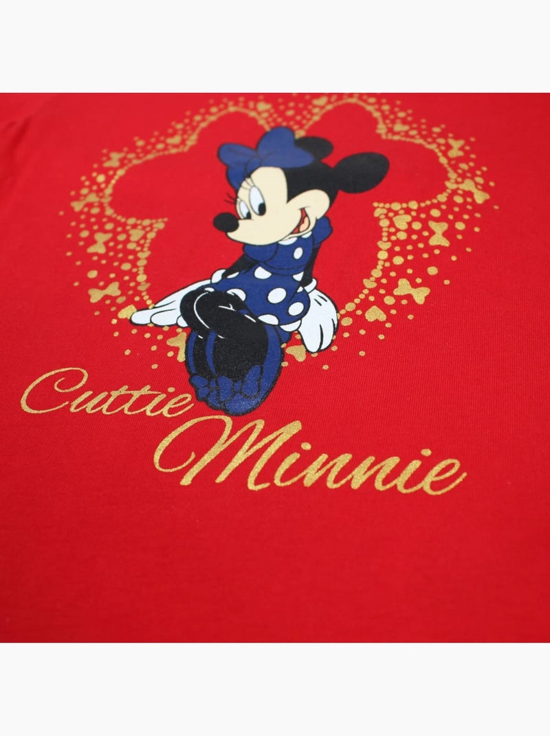 Disney - T-shirt a maniche corte bambina Rosso - Kiabi