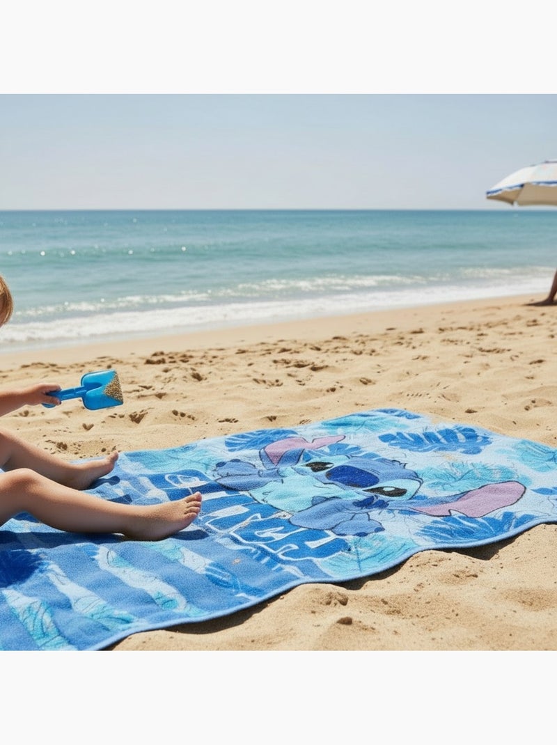 Disney - Telo mare bambino Stitch Blu - Kiabi