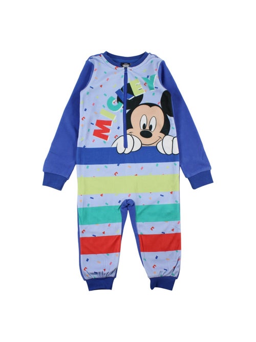 Disney - tuta in pile a righe con cerniera - Kiabi