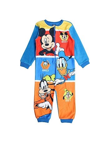 Disney - tuta in pile con cerniera e stampa