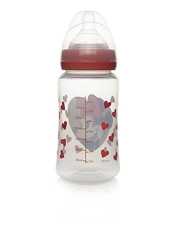Disney Baby Minnie biberon 240 ml anticoliche tettina in silicone 3 velocità
