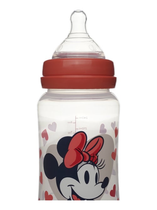 Disney Baby Minnie biberon 240 ml anticoliche tettina in silicone 3 velocità - Kiabi