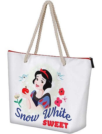 Disney Biancaneve Sweet Borsa da Spiaggia Soleil, Bianco