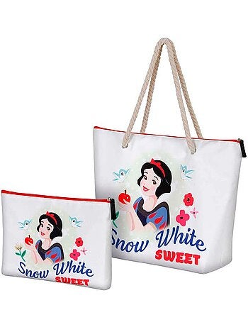 Disney Biancaneve Sweet Borsa da Spiaggia Soleil, Bianco