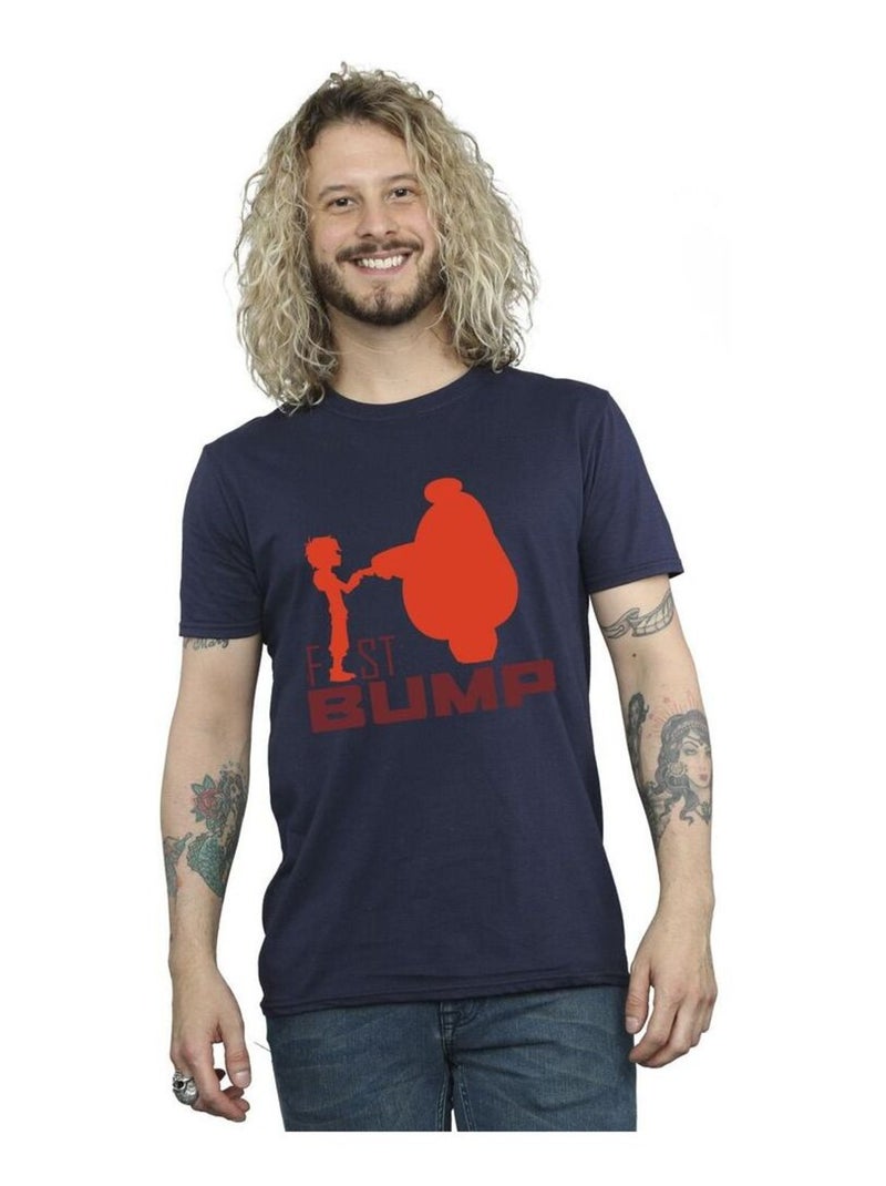Disney Big Hero 6 Maglietta Baymax Ritaglio di Fist Bump Uomo Blu marino - Kiabi