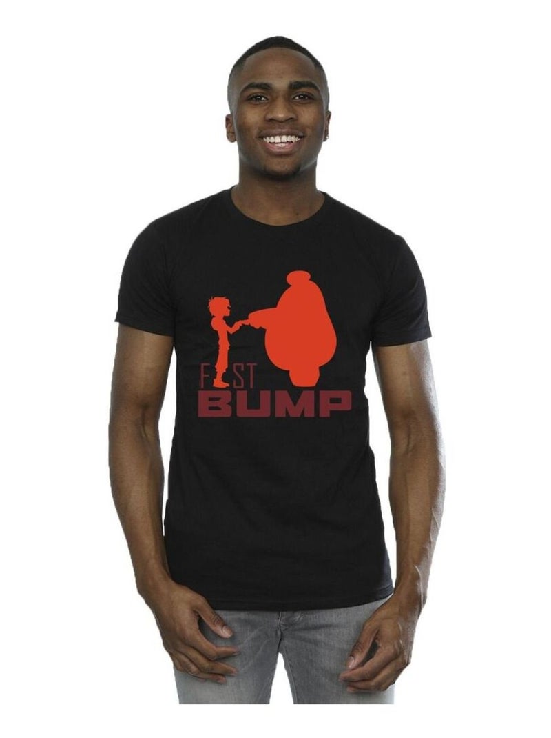 Disney Big Hero 6 Maglietta Baymax Ritaglio di Fist Bump Uomo Nero - Kiabi
