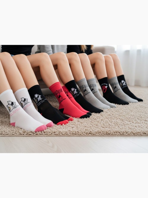 Disney – Calzini Donna Licenza Winnie l’Orsetto Confezione da 8 Paia - Kiabi