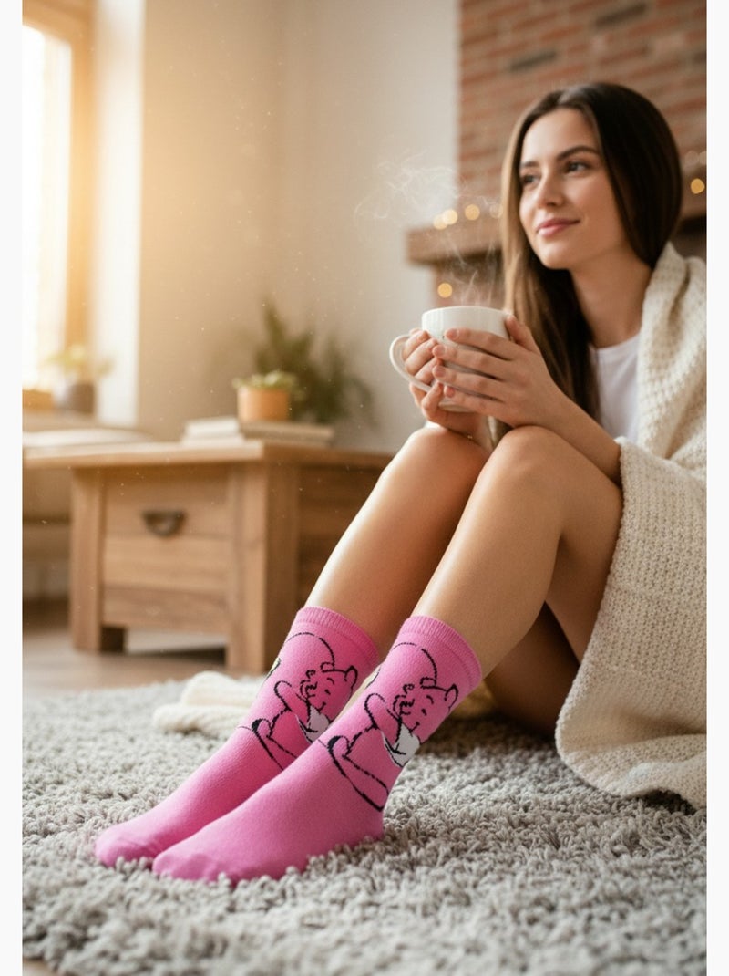 DISNEY – Calzini Donna Licenza Winnie l'Ourson Confezione da 10 Paia MIX SORPRESA Nero Rosa Grigio - Kiabi