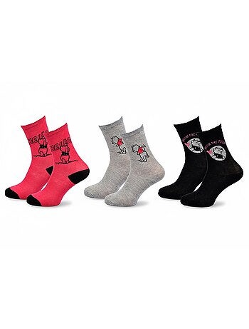 Disney – Calzini Donna Licenza Winnie l'Ourson Confezione da 3 Paia