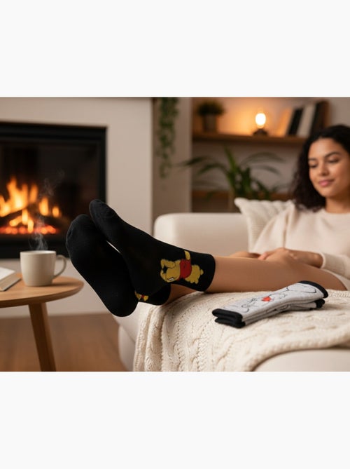 Disney – Calzini Donna Licenza Winnie l'Ourson Confezione da 3 Paia - Kiabi