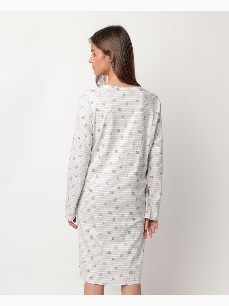 DISNEY Canotta premaman Alice a maniche lunghe da donna con bottone Grigio melangiato - Kiabi