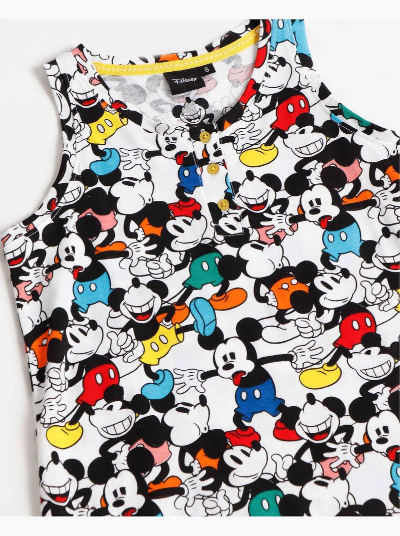 DISNEY Canotta senza maniche fluorescente Mickey per bambine Multicolore - Kiabi
