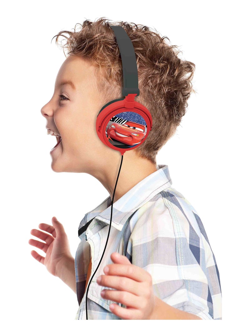 Disney Cars Cuffia stereo a filo pieghevole con limitazione sicura del volume Rosso - Kiabi