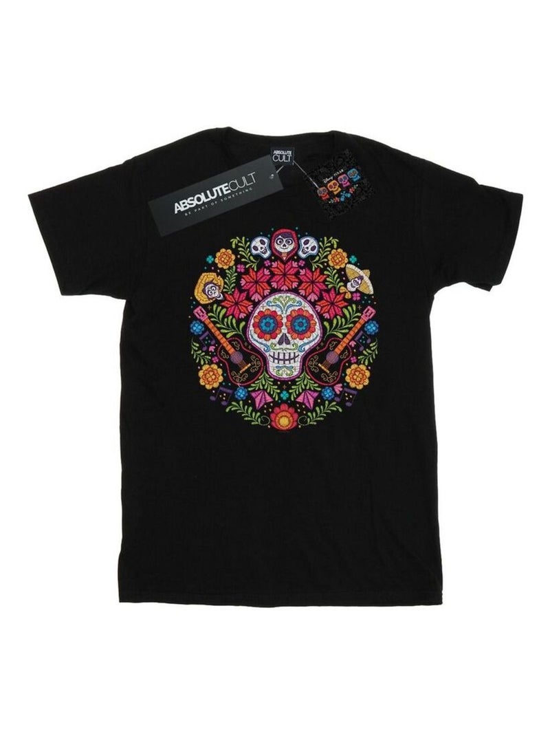 Disney Coco Maglietta Teschio Uomo Nero - Kiabi