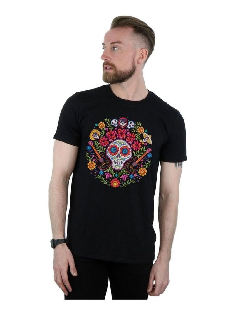 Disney Coco Maglietta Teschio Uomo Nero - Kiabi