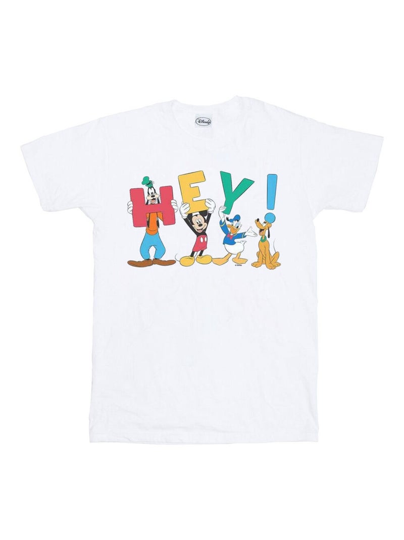 Disney Friends Hey Maglietta Topolino Uomo Bianco - Kiabi