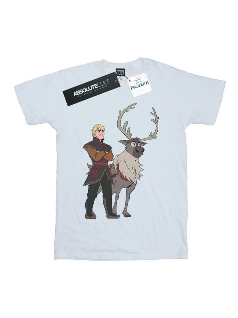 Disney Frozen 2 Maglietta Sven e Kristoff Uomo Bianco - Kiabi