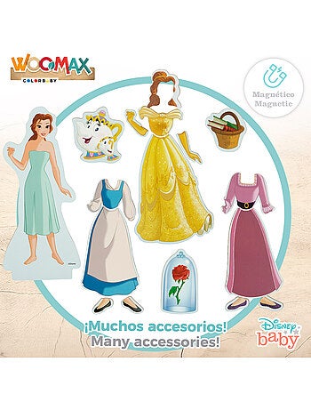 Disney Gioco di vestire magnetico per principesse WOOMAX