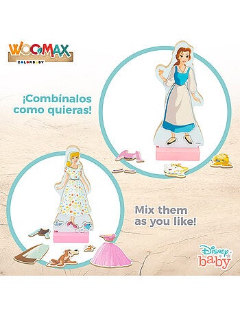 Disney Gioco di vestire magnetico per principesse WOOMAX