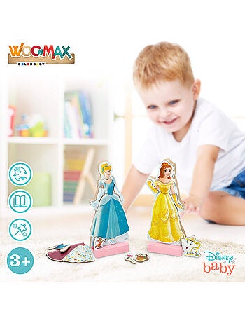 Disney Gioco di vestire magnetico per principesse WOOMAX