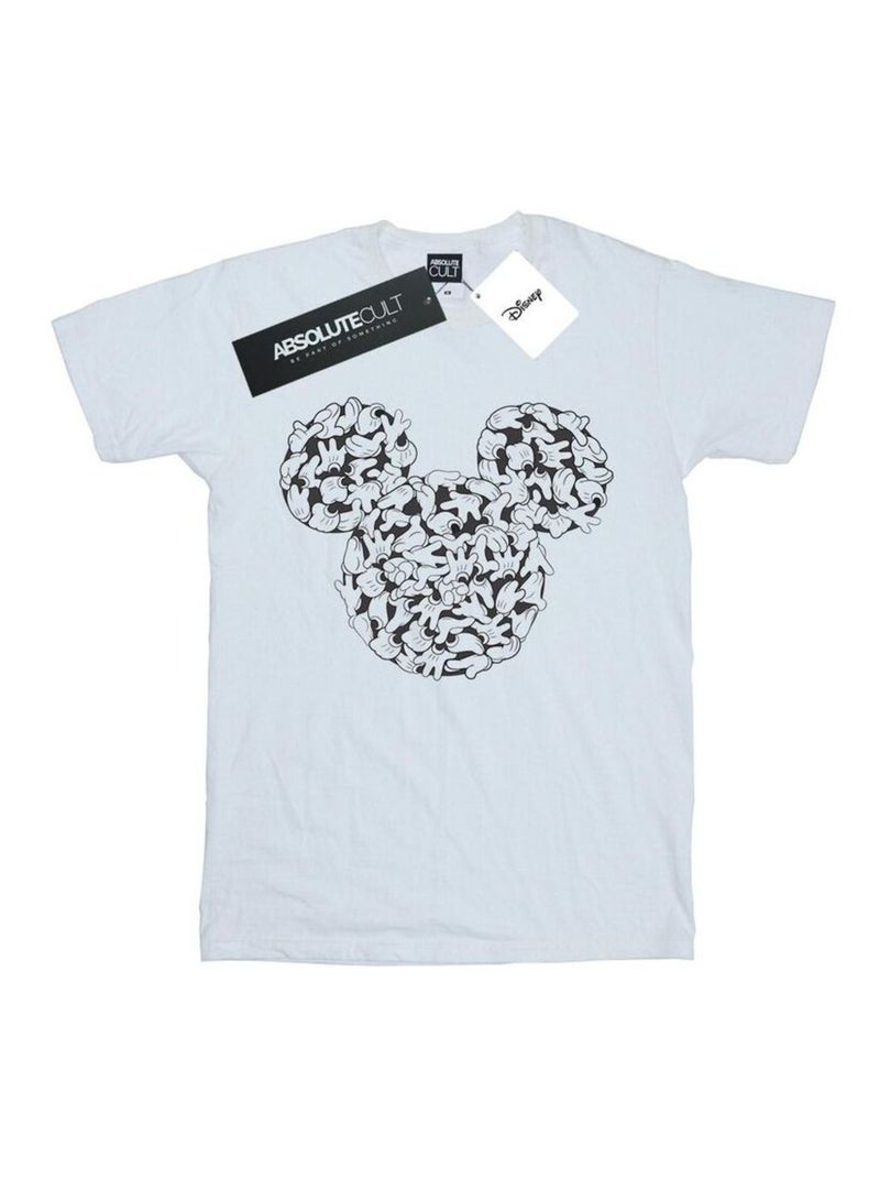 Disney Head Of Hands Maglietta Topolino Uomo Bianco - Kiabi