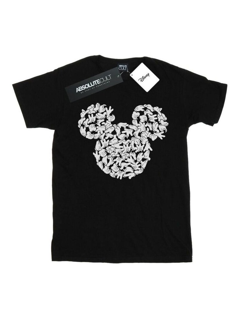 Disney Head Of Hands Maglietta Topolino Uomo Nero - Kiabi