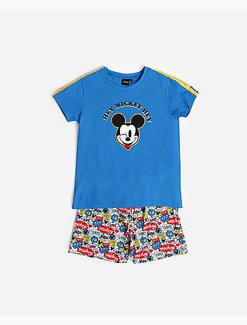 DISNEY Hey Mickey Pigiama a maniche corte per bambini