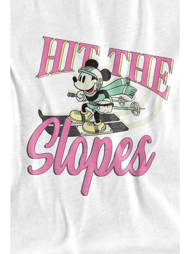 Disney Hit The Slopes Maglietta Topolino Uomo Bianco - Kiabi
