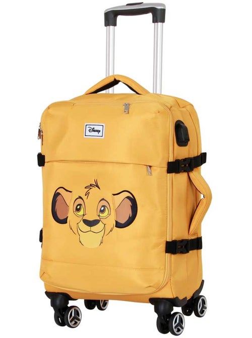 Disney Il Re Leone Face Valigia da Cabina 4 Ruote, Giallo - Kiabi