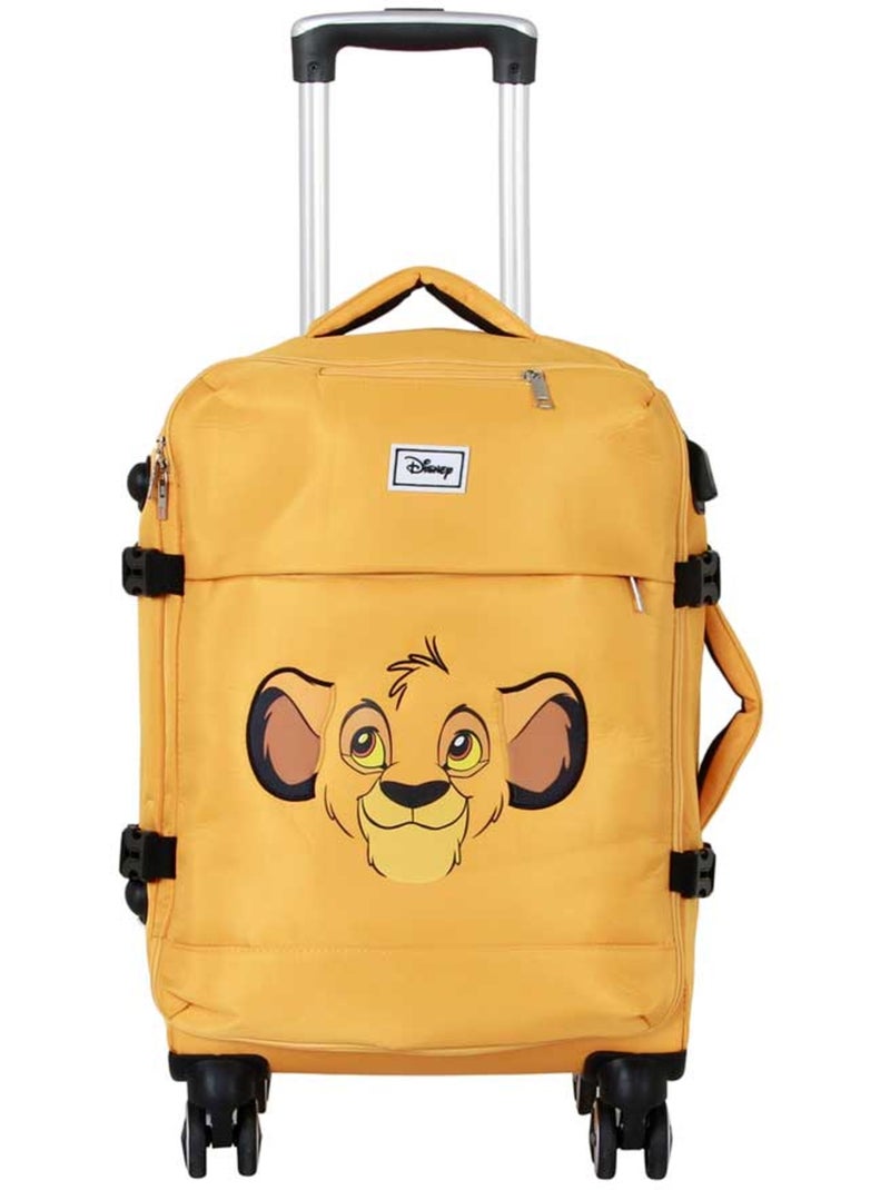 Disney Il Re Leone Face Valigia da Cabina 4 Ruote, Giallo Giallo - Kiabi