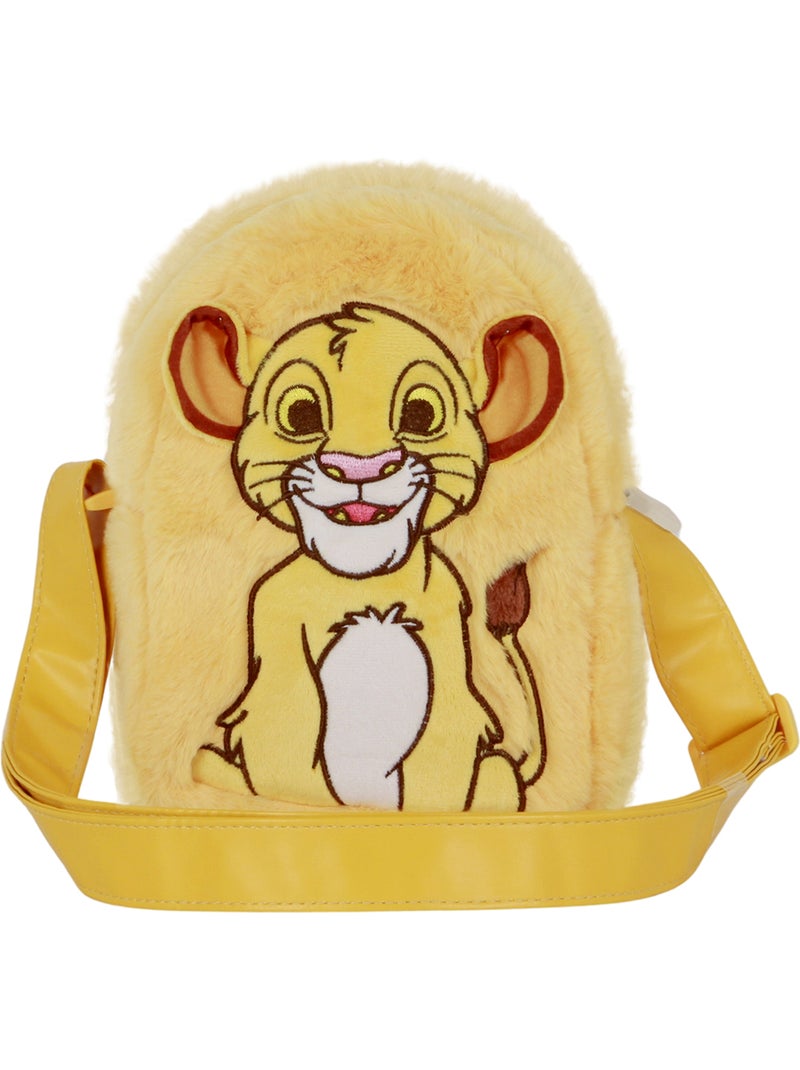Disney Il Re Leone Sit Borsa a Tracolla Quadrata Plush, Giallo Giallo - Kiabi
