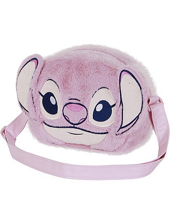 Disney Lilo e Stitch Angel Heart Mini Borsa a Tracolla Plush, Rosa