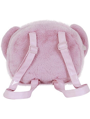 Disney Lilo e Stitch Angel Heart Zaino Plush Face, Rosa