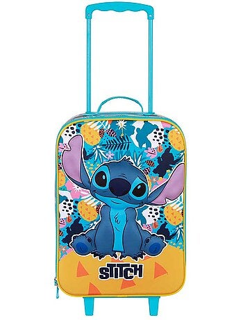 Disney Lilo e Stitch Colors Valigia Trolley Soft 3D, Turchese