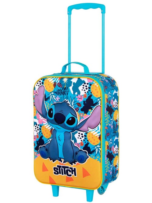 Disney Lilo e Stitch Colors Valigia Trolley Soft 3D, Turchese - Kiabi