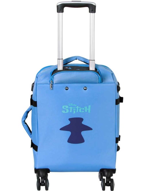 Disney Lilo e Stitch Face Valigia da Cabina 4 Ruote, Blu - Kiabi