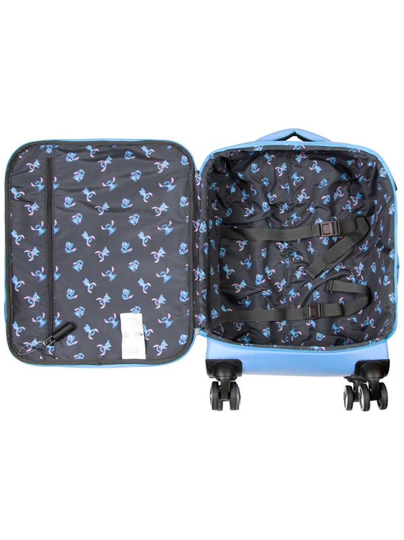 Disney Lilo e Stitch Face Valigia da Cabina 4 Ruote, Blu Blu - Kiabi