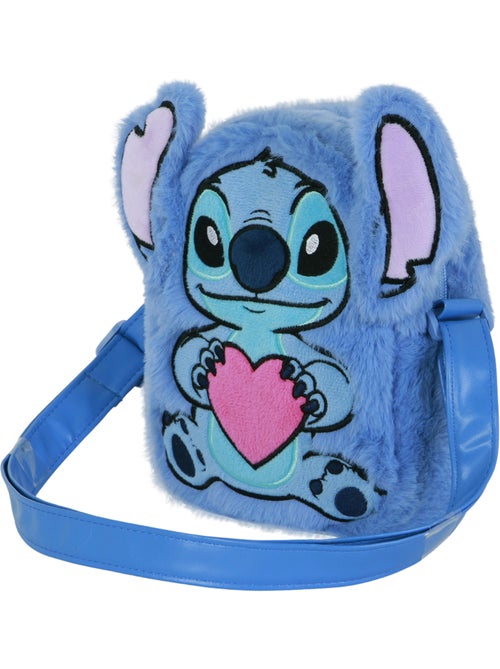 Disney Lilo e Stitch Heart Borsa a Tracolla Quadrata Plush, Blu - Kiabi Disney Lilo e Stitch Heart Borsa a Tracolla Quadrata Plush, Blu - Kiabi