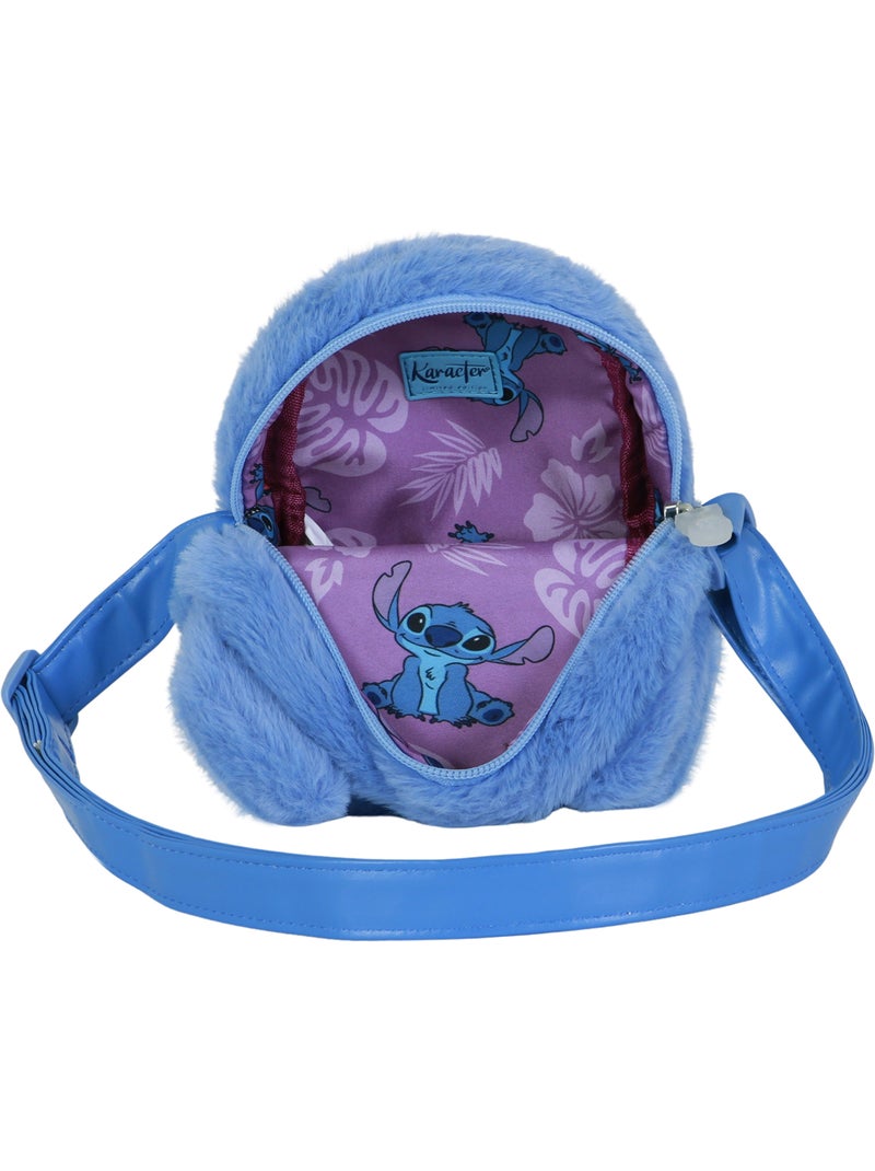 Disney Lilo e Stitch Heart Borsa a Tracolla Quadrata Plush, Blu Blu - Kiabi