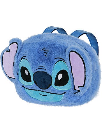 Disney lilo e stitch heart zaino plush face, blu