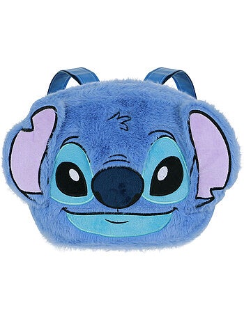 Disney lilo e stitch heart zaino plush face, blu