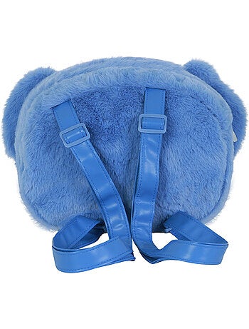 Disney lilo e stitch heart zaino plush face, blu