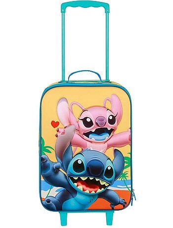 Disney Lilo e Stitch Ocean Valigia Trolley Soft 3D, Blu