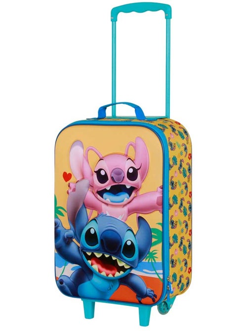 Disney Lilo e Stitch Ocean Valigia Trolley Soft 3D, Blu - Kiabi