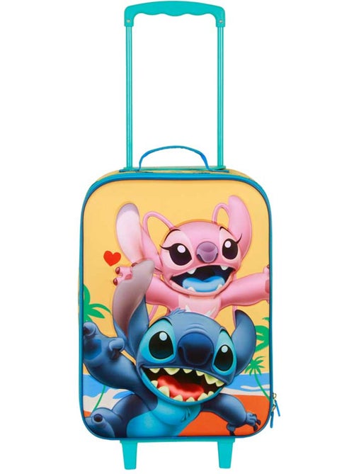 Disney Lilo e Stitch Ocean Valigia Trolley Soft 3D, Blu - Kiabi