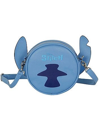 Disney lilo e stitch tongue borsa a tracolla rotonda, blu