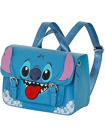 Disney Lilo e Stitch Tongue Borsa a Tracolla-Zaino Satchel, Blu