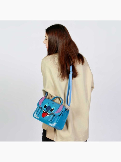 Disney Lilo e Stitch Tongue Borsa a Tracolla-Zaino Satchel, Blu - Kiabi