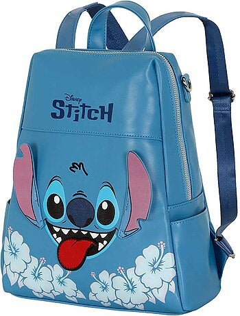 Disney lilo e stitch tongue zainetto shield, blu